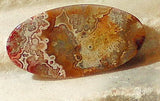 Red Crazy Lace Agate Cabochon 50 carats - radiantrocksct