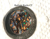 Koroit Boulder Opal double sided Cabochon bright fire 10 carats - radiantrocksct