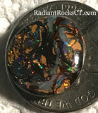 Koroit Boulder Opal double sided Cabochon bright fire 10 carats - radiantrocksct