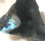 Labradorite lapidary heel slab 1.8 oz (50 grams) - radiantrocksct