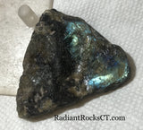 Labradorite lapidary heel slab 1.8 oz (50 grams) - radiantrocksct