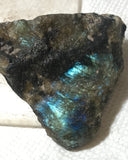 Labradorite lapidary heel slab 1.8 oz (50 grams) - radiantrocksct