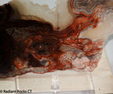Laguna Lace Agate Lapidary Slab Great colors /patterns 10.2 oz  (285 grams)