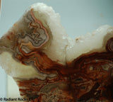 Laguna Lace Agate Lapidary Slab Great colors /patterns 10.2 oz  (285 grams)