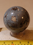 Las Choyas Coconut Nodule Sphere 1.9 lbs 3 3/8" diam. - radiantrocksct