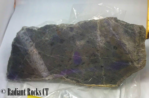 Lavender Dumortierite in Schist lapidary slab 5.2 oz  -  (140 grams)