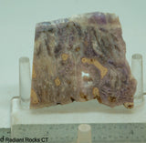 Lavender Purple Tube Agate Lapidary Slab - Radiant Rocks CT