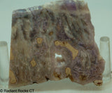 Lavender Purple Tube Agate Lapidary Slab - Radiant Rocks CT