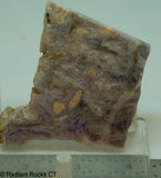 Lavender Purple Tube Agate Lapidary Slab - Radiant Rocks CT
