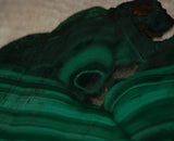 Congo Malachite lapidary slab 16.6oz (471 grams) - radiantrocksct
