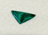 Congo Malachite Triangular Cabochon 4 carats great patterns! - radiantrocksct