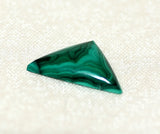 Congo Malachite Triangular Cabochon 4 carats great patterns! - radiantrocksct