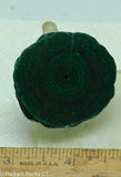 Congo Malachite Stalagmite round slab - Radiant Rocks CT