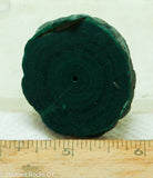 Congo Malachite Stalagmite round slab - Radiant Rocks CT