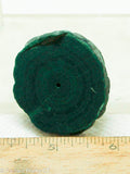 Congo Malachite Stalagmite round slab - Radiant Rocks CT