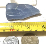 Malawi Blue Chalcedony lapidary tumbled rough 1.6 oz (40 grams) - radiantrocksct