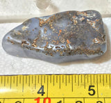 Malawi Blue Chalcedony lapidary tumbled rough 1.6 oz (40 grams) - radiantrocksct