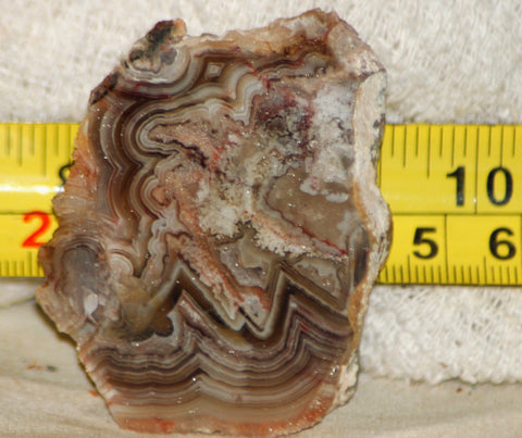 Crazy Lace agate  face cut slab 1.4 oz  (40 grams). Great  patterns - radiantrocksct