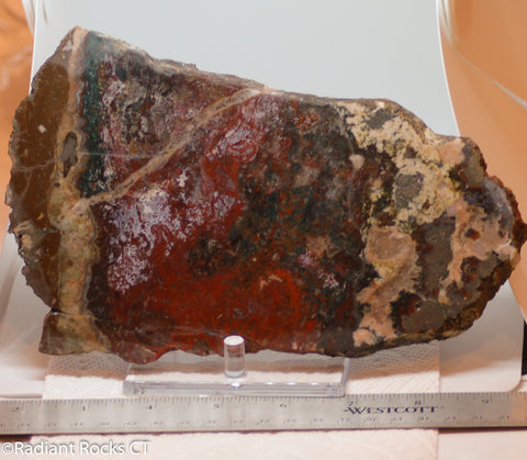 Moroccan Jasper Agate lapidary slab 19.8 oz (560 grams)