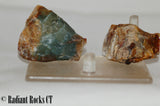 Morrisonite Picture Porcelain Jasper Cabochon faced rough pair 2.4 oz (70 grams) - radiantrocksct