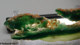 Zimbabwe Mtorolite chrome green gemmy chalcedony slab  1.8 oz (50 grams) .  RadiantRocksCTT