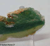Zimbabwe Mtorolite chrome green gemmy chalcedony slab  1.6 oz (50 grams) .  RadiantRocksCT