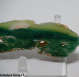 Zimbabwe Mtorolite chrome green gemmy chalcedony slab  1.6 oz (50 grams) .  RadiantRocksCT