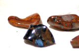 Namibian Red/Blue/Gold Pietersite polished tumble - 7 pieces 5.3 ounces - radiantrocksct