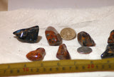 Namibian Red/Blue/Gold Pietersite polished tumble - 7 pieces 5.3 ounces - radiantrocksct