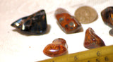 Namibian Red/Blue/Gold Pietersite polished tumble - 7 pieces 5.3 ounces - radiantrocksct