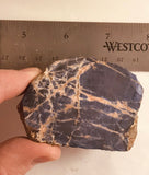 Namibian Sodalite lapidary faced rough 3.8 oz  (105 grams) - radiantrocksct