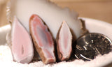 Australian Queensland agate 3 small slabs 10 grams pink grey white great banding - radiantrocksct