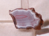 Australian Queensland agate slab 4.8 grams pink, grey, purple and white  banding - radiantrocksct