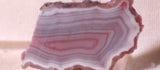 Australian Queensland agate slab 4.8 grams pink, grey, purple and white  banding - radiantrocksct