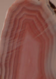 Australian Queensland agate 2 heel slabs 46 grams pink red white great banding - radiantrocksct