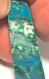 Ray Mine Chrysocolla Malachite Agate Cabochon  35 carats - radiantrocksct