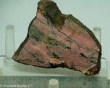 Rhodonite Lapidary Slab - Radiant Rocks CT