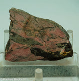 Rhodonite Lapidary Slab - Radiant Rocks CT