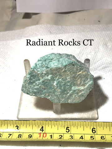 Russian Microcline Amazonite 6.8 oz (195 grams) rough Intarsia, cabochons, slabs - radiantrocksct