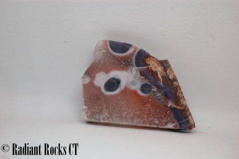 Sierra Madre Purple Passion Agate lapidary face cut slab 1.2 oz  -  (30 grams)