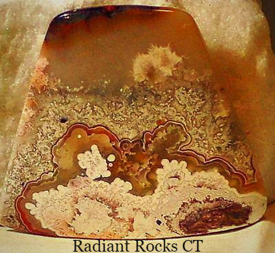 Red Crazy Lace Agate Cabochon 130 carats - radiantrocksct