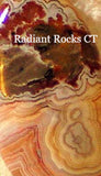 Red Crazy Lace Agate Cabochon 11 carats - radiantrocksct