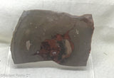 TeePee Canyon agate slab 2.2 oz (60 grams) measuring  ~2.5" x 2" x 1/4".   