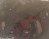 TeePee Canyon agate slab 2.2 oz (60 grams) measuring  ~2.5" x 2" x 1/4".   