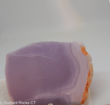 Lavender Purple Yttrium Fluorite lapidary slab - Radiant Rocks CT