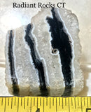 Zebra Agate heel cut 1.8 oz (55 grams) - radiantrocksct