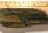 Blue Gold Tiger's Eye lapidary cabochon slab 1.8 oz (50 grams) - radiantrocksct