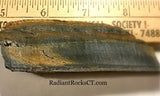 Blue Gold Tiger's Eye lapidary cabochon slab 1.6 oz (40 grams) - radiantrocksct