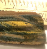 Blue Gold Tiger's Eye lapidary cabochon slab 1.8 oz (50 grams) - radiantrocksct