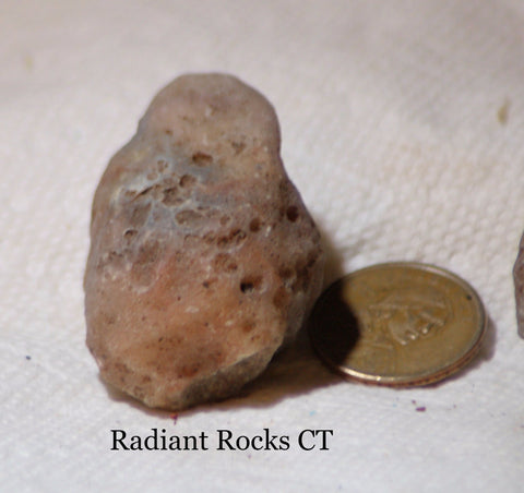 Botswana banded agates 5.0 oz (140 grams) 2 lapidary nodules - radiantrocksct